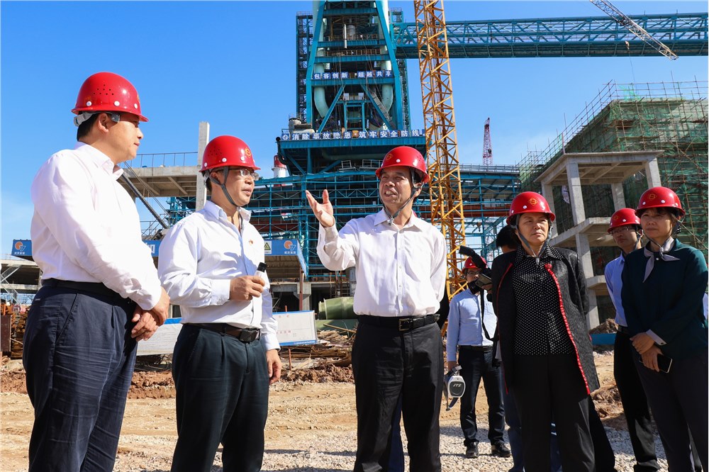 自治区政协副主席、党组副书记黄道伟调研柳钢开云官方地址_开云官方网页镍铁冶炼项目